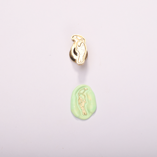Shaped Wax Seal - parrot