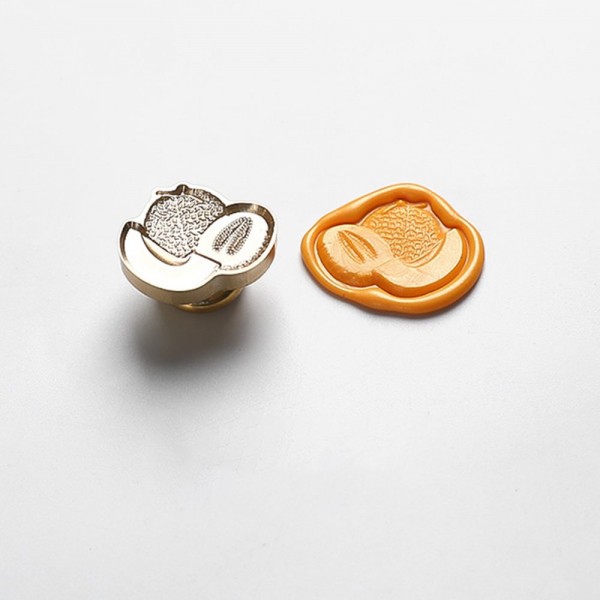 3D Shaped Wax Seal - Cantaloupe