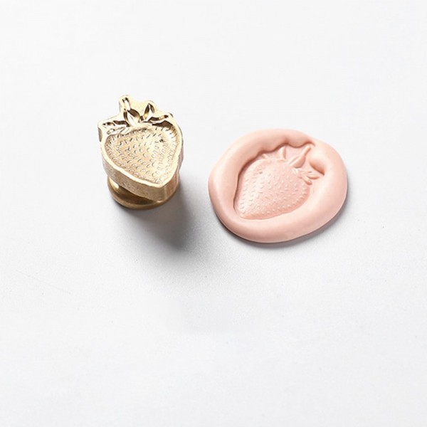 3D Shaped Wax Seal - Strawberry
