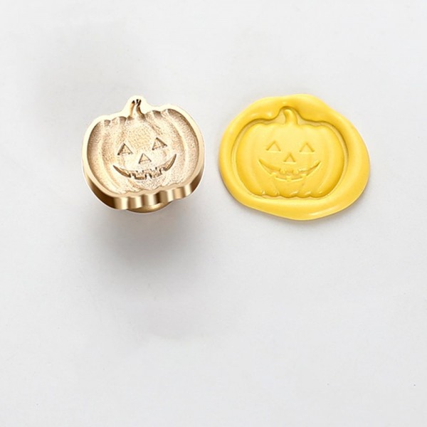 3D Shaped Wax Seal - Halloween Pumpkin