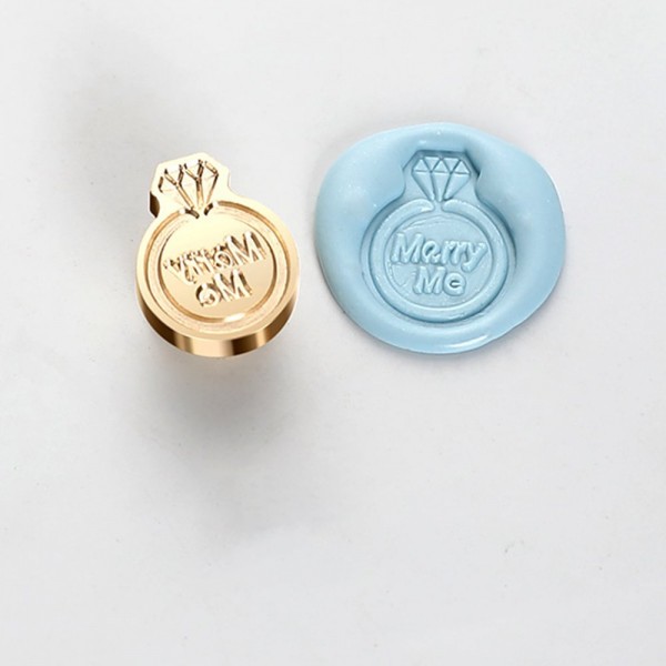 3D Shaped Wax Seal - Diamond Ring