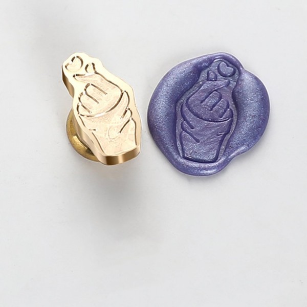 3D Shaped Wax Seal - Heart
