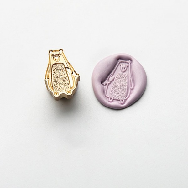 3D Shaped Wax Seal - Stupid Bear