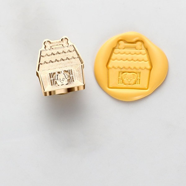 3D Shaped Wax Seal - Dog Hut