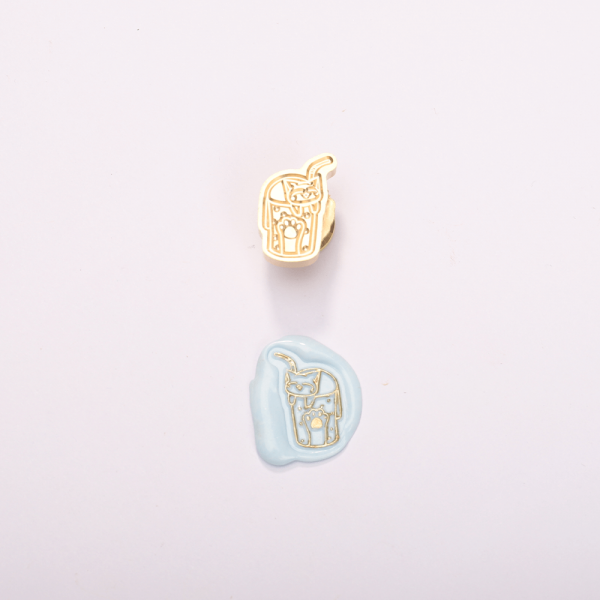 Shaped Wax Seal - Milk tea cat's claw