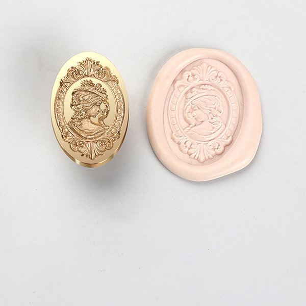 3D Shaped Wax Seal - Girl's Contemplation