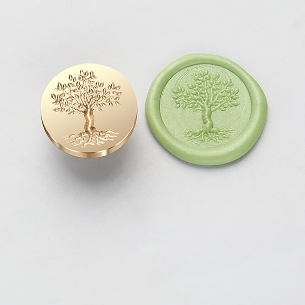 3D Shaped Wax Seal - Life Tree