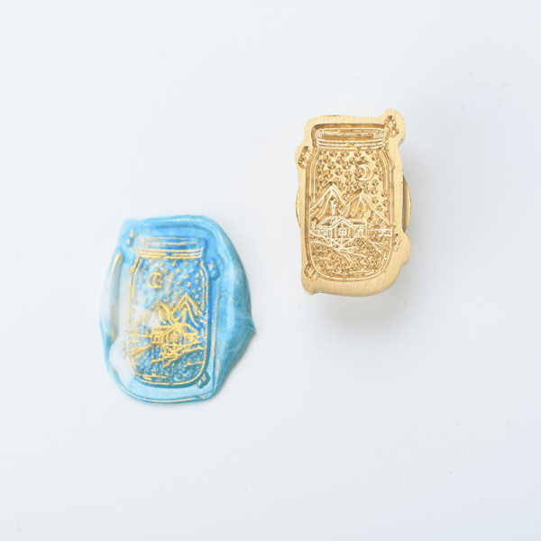 Shaped Wax Seal - Lin In A Bottle