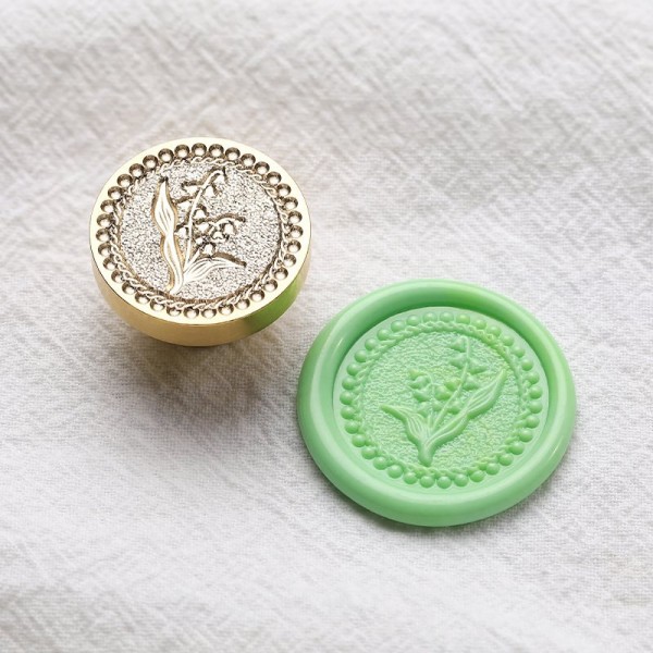 3D Shaped Wax Seal - Lily of the Valley