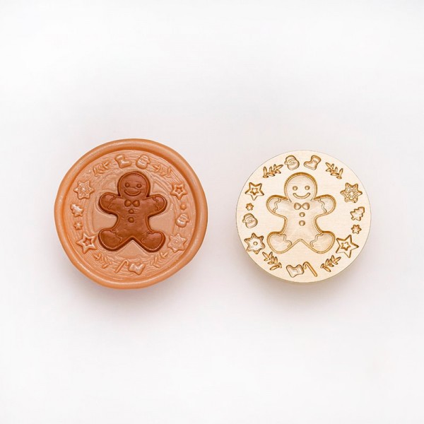 Gingerbread Man - 3D Shaped Wax Seal