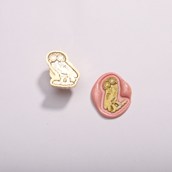 Shaped Wax Seal - owl