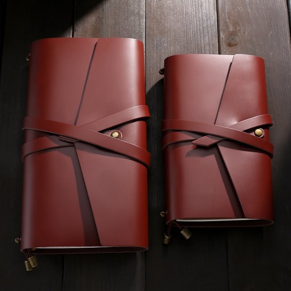 Handmade Retro Notebook  - 100% Cowhide Full Grain Leather - 7.87X4.92