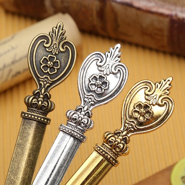 Vintage Zinc Alloy Letter Opener - For Lacquer Wax Sealed Envelopes, Mail Openings, Cardboard Cutting