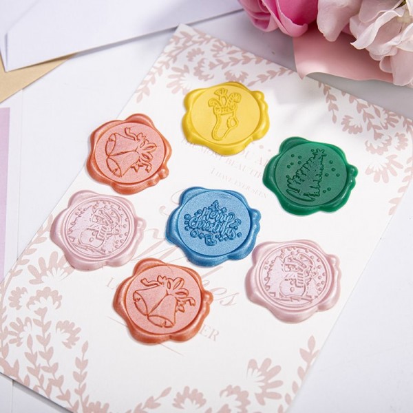 Christmas Gift Box Set Sealing Wax Particles - Random 24 Colors