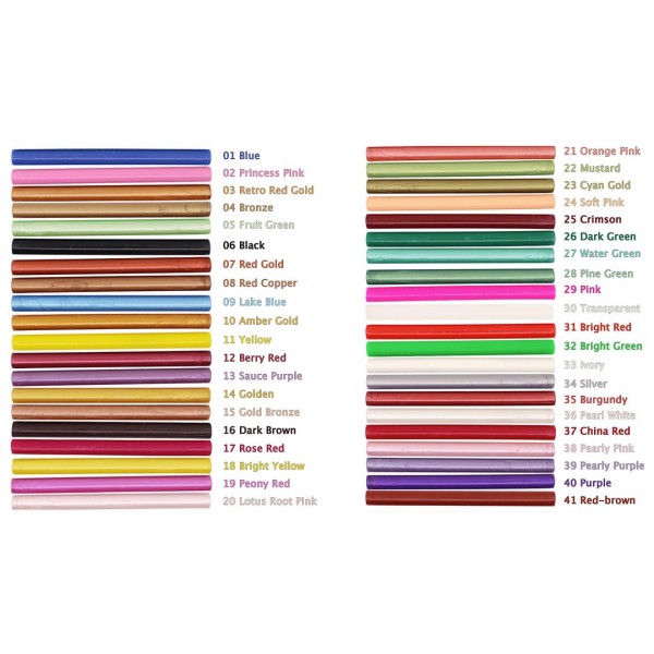 Gun Sealing Wax Pack-40 PCS/PACK Random 40 Colors