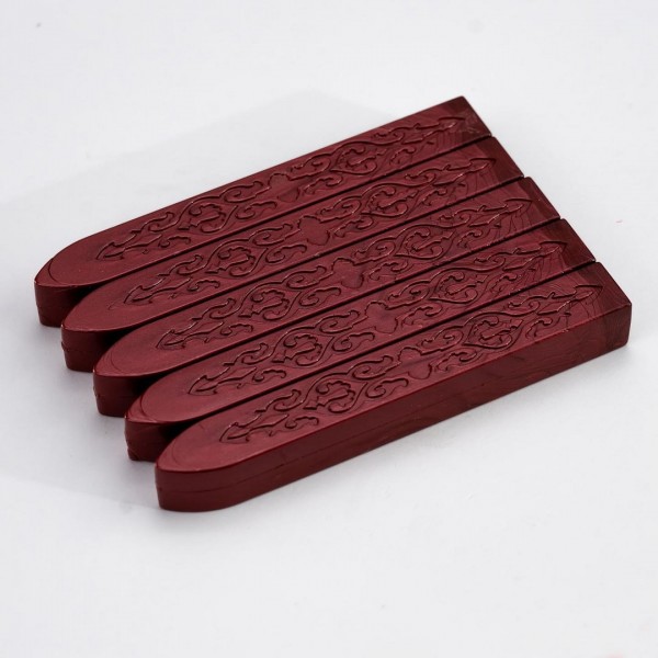 Berry Red Sealing Wax Pack Of 5 Sticks