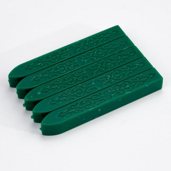 Dark Green Sealing Wax Pack Of 5 Sticks