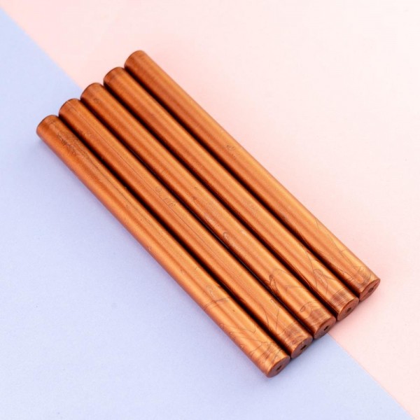 Gun Sealing Wax Pack Of 5 Sticks-Red gold