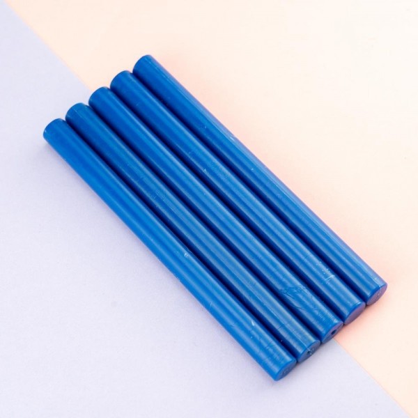 Gun Sealing Wax Pack Of 5 Sticks-Color blue