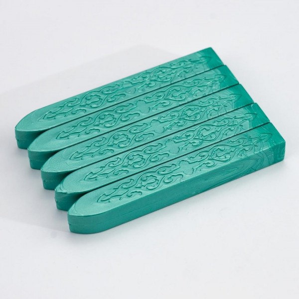 Water Green Sealing Wax Pack Of 5 Sticks