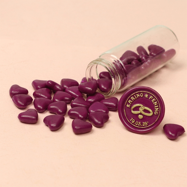 Heart Shaped Wax Pellets Bottles Sealing Wax