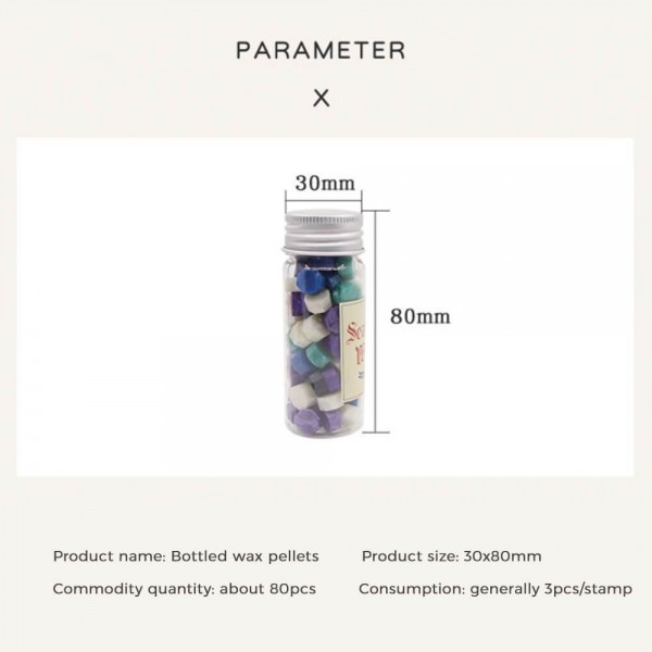 Wax Pellets Bottles Sealing Wax - Instagram Color Silver Foil
