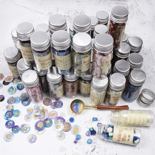 Wax Pellets Bottles Sealing Wax - Instagram Color Silver Foil