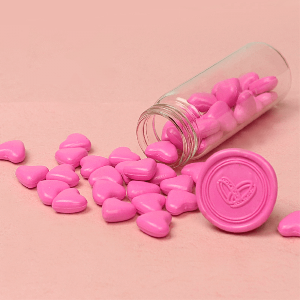 Heart Shaped Wax Pellets Bottles Sealing Wax