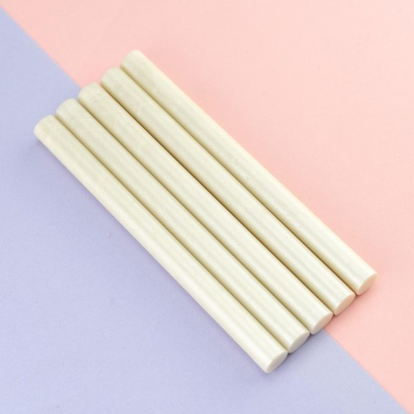 Gun Sealing Wax Pack Of 5 Sticks-Pearl White