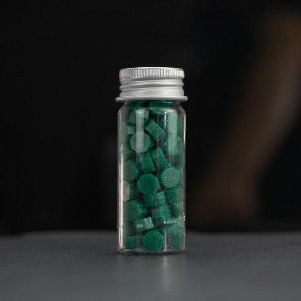 Wax Pellets Bottles Sealing Wax - Dark Green