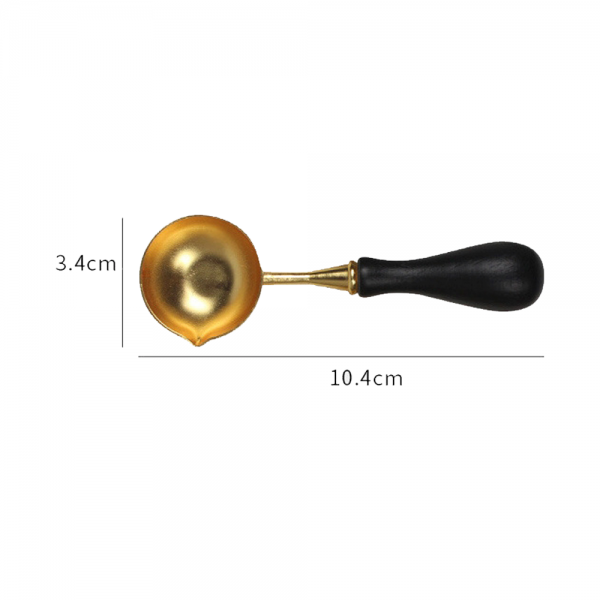 Large Sealing Wax Melting Spoon - GOLD