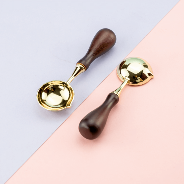 Large Sealing Wax Melting Spoon - GOLD