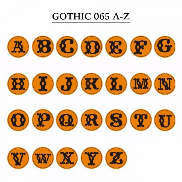Gothic 065 Letter A-Z &  Wax Seal Stamp