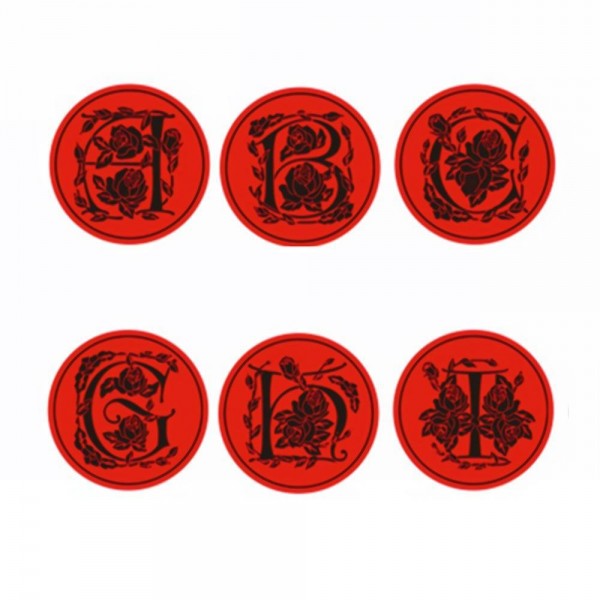 Rose Letter A-Z &  Wax Seal Stamp