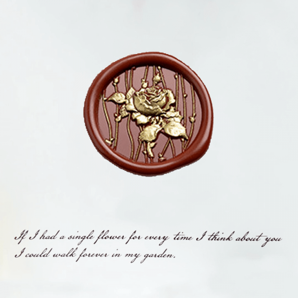 3D Relief Rose's Conjecture Wax Seal Stamp