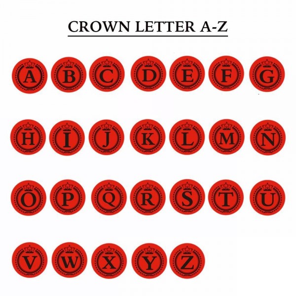 Crown Letter A-Z &  Wax Seal Stamp