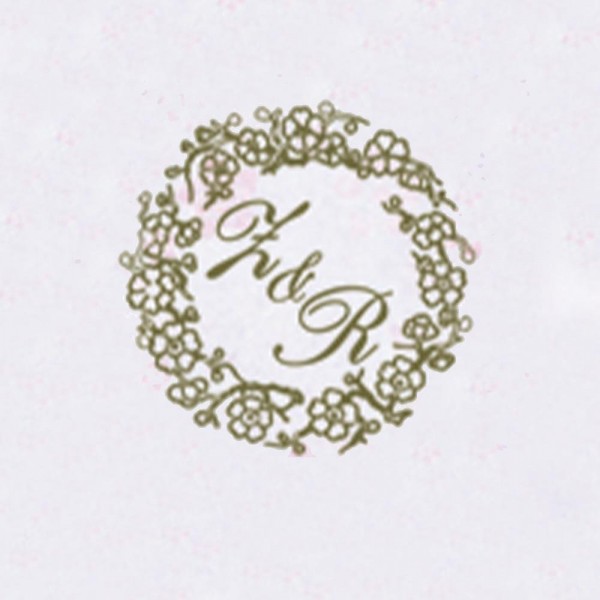 Personalized Double Initials Wax Seal Stamp Design Your Own - Style 439-25MM