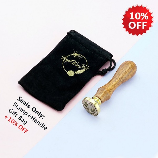Personalized Double Initials Wax Seal Stamp Design Your Own - Style 299-25MM