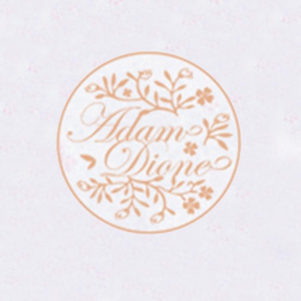 Personalized Initials Wax Seal Stamp Design Your Own - Style 042-25MM