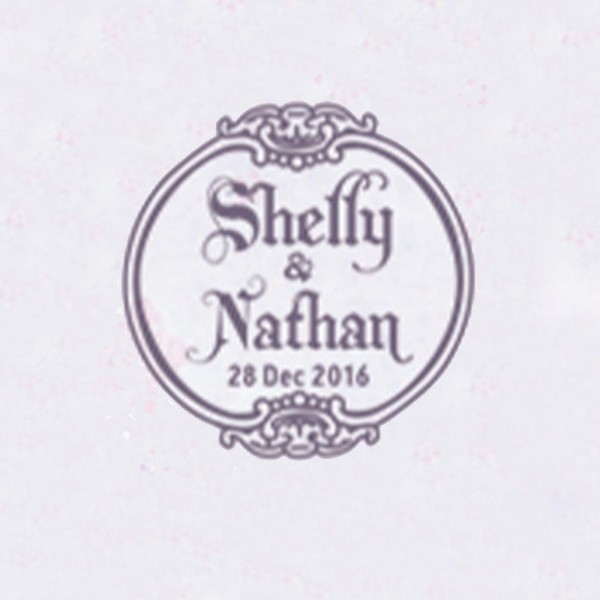 Personalized Initials with Date Wax Seal Stamp Design Your Own - Style 401-25MM