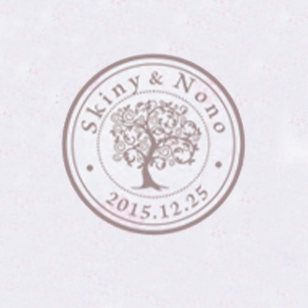 Personalized Initials with Date Wax Seal Stamp Design Your Own - Style 267-25MM