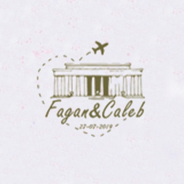 Personalized Initials with Date Wax Seal Stamp Design Your Own - Style 435-25MM