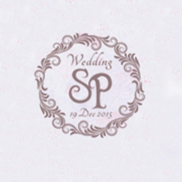 Personalized Initials with Date Wax Seal Stamp Design Your Own - Style 295-25MM