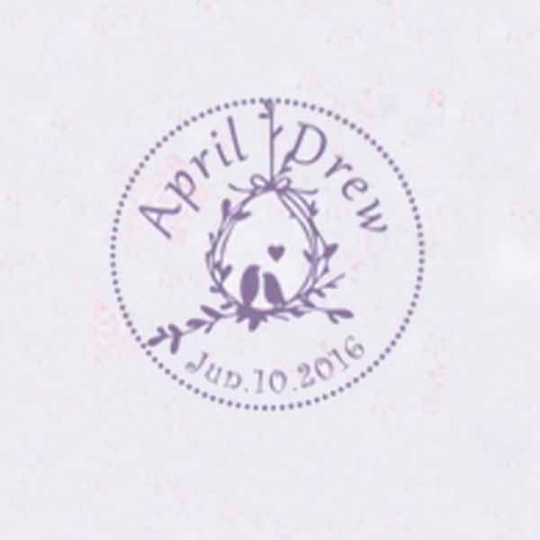 Personalized Initials with Date Wax Seal Stamp Design Your Own - Style 340-25MM