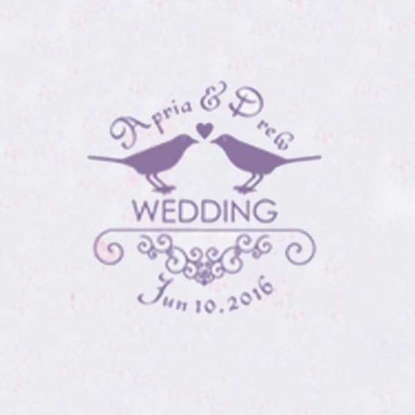 Personalized Initials with Date Wax Seal Stamp Design Your Own - Style 345-25MM