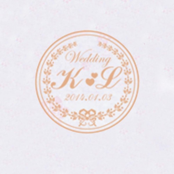 Personalized Initials with Date Wax Seal Stamp Design Your Own - Style 064-25MM