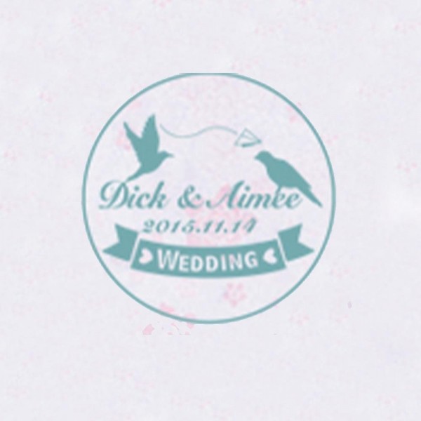 Personalized Initials with Date Wax Seal Stamp Design Your Own - Style 217-25MM