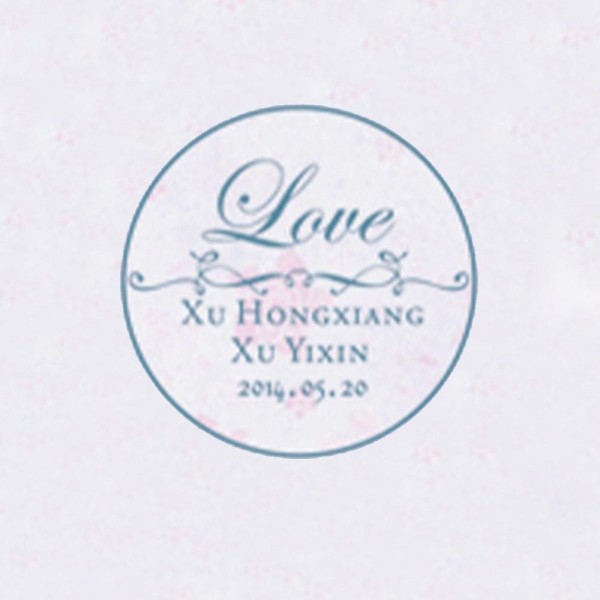 Personalized Initials with Date Wax Seal Stamp Design Your Own - Style 032-25MM