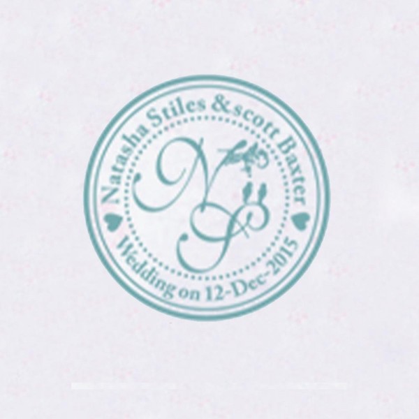 Personalized Initials with Date Wax Seal Stamp Design Your Own - Style 227-25MM