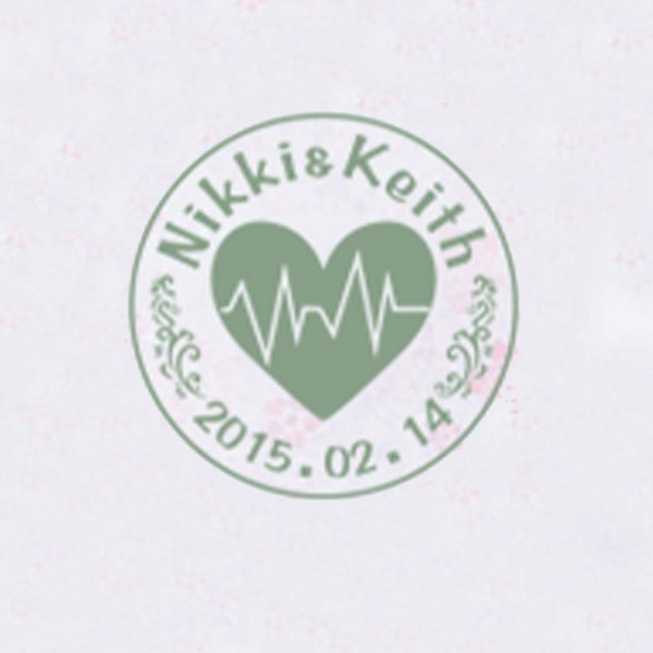 Personalized Initials with Date Wax Seal Stamp Design Your Own - Style 174-25MM